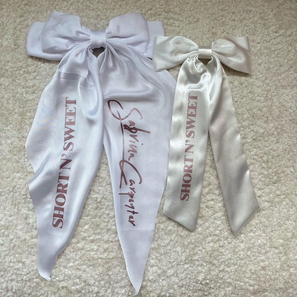 Sabrina carpenter short N sweet tour hair bows, 2 different styles